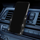 Bling Car Phone Holder, 360 Degrees Adjustable Crystal Auto Car Mount Phone Holder for Dashboard,Windshield and Air Vent (Black)