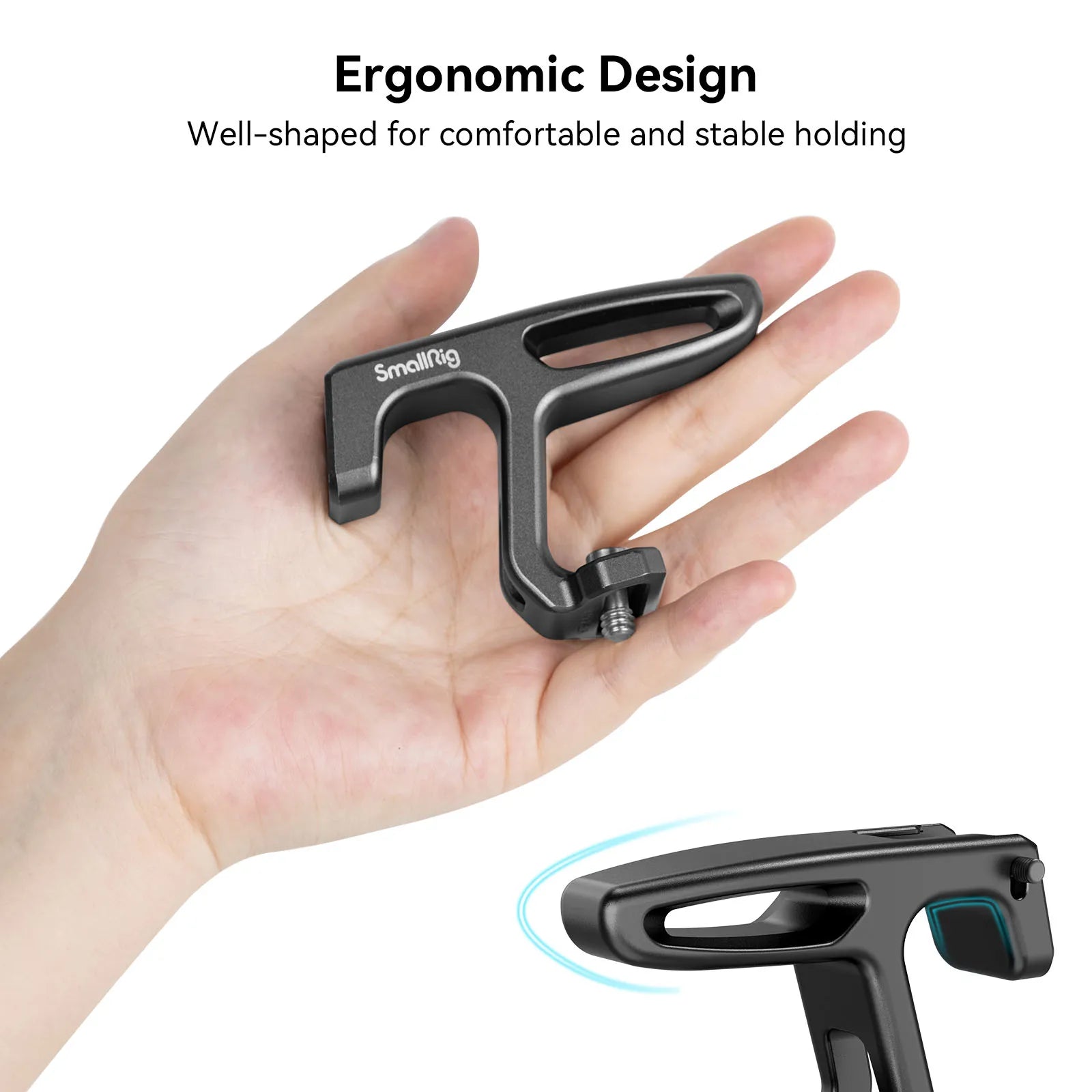 Mini Top Handle with Cold Shoe Mount for for Mirrorless/Digital Cameras/Other Small Cameras (1/4”-20 Screws) - 2756