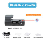 1440P  Car DVR D6 Dash Cam 2K Video Recorder Wifi/App/Voice Control Dash Camera WDR G Sensor Night Vision Hidden Dashcam