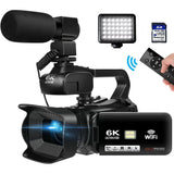 Full 4K Professional Video Camera 64MP Wifi Camcorder Digital Cameras Streaming Camera Auto Focus Camcorders 4.0"Touch