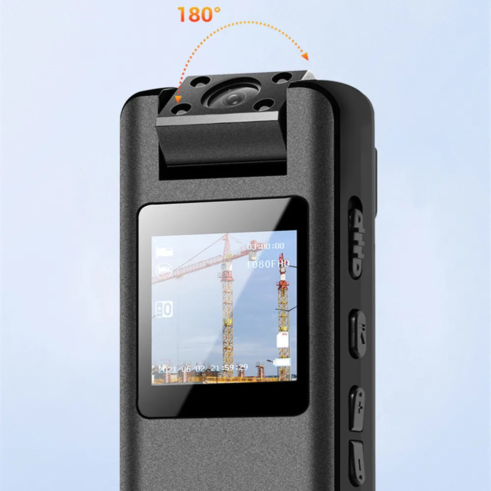 A22 1080P Infrared Night Vision Digital Mini Camera with LED Screen Small Camcorder Body Cam for Home Office