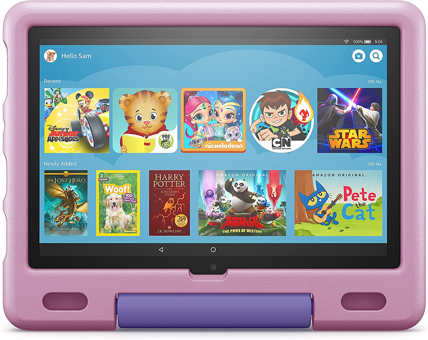 Kid-Proof Case for Fire HD 10 Tablet (Only Compatible with 11Th Generation Tablet, 2021 Release) – Lavender