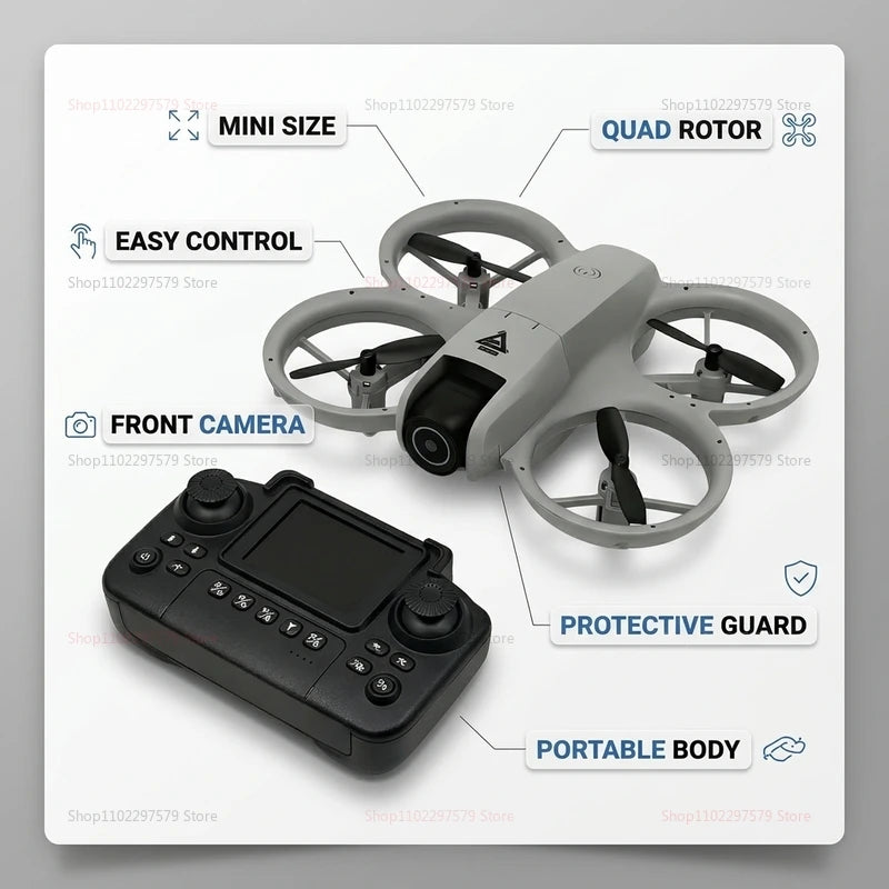 2026 Mini RC Drone with 8K HD Camera Wifi FPV Obstacle Avoidance Remote Control Quadcopter for Beginner Gifts Outdoor Indoor Use