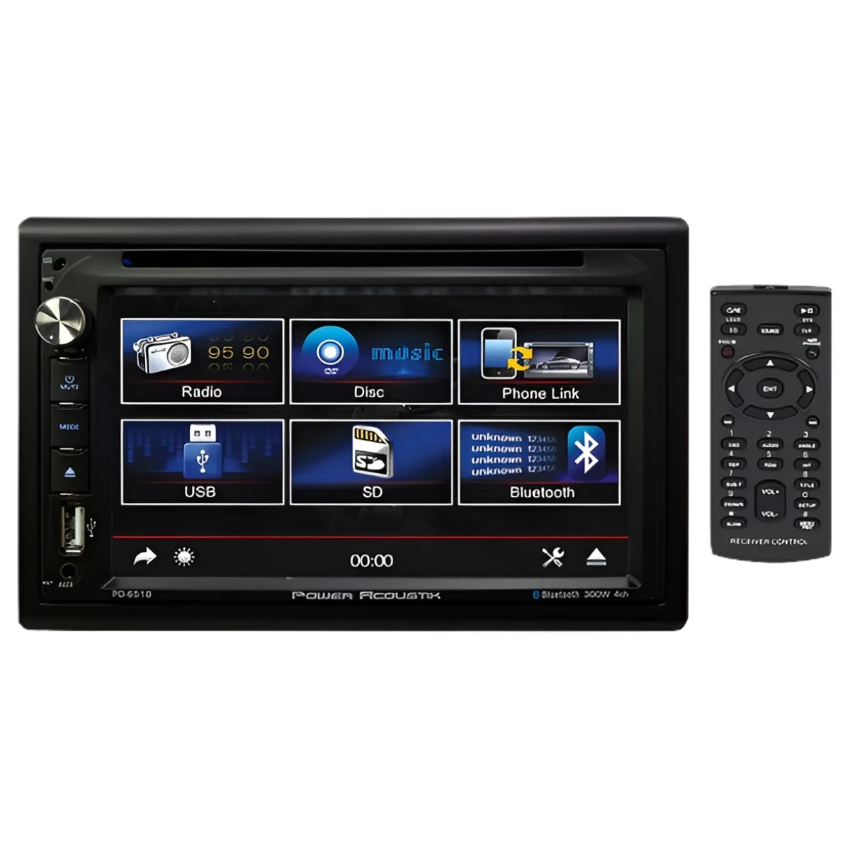 6.5" Double-Din In-Dash LCD Touchscreen DVD Receiver with Bluetooth | PD-651B
