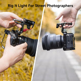 Mini Top Handle with Cold Shoe Mount for for Mirrorless/Digital Cameras/Other Small Cameras (1/4”-20 Screws) - 2756