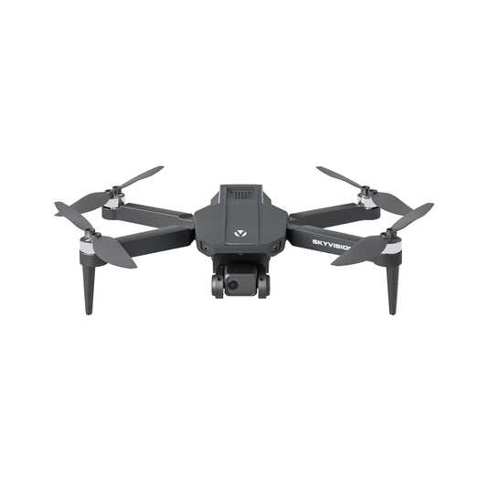 Skyvision 4K Ultra HD GPS Foldable Video Drone with 4.3" Display Controller, Brushless Motors, 1-Axis Gimbal, VR Headset, 17-Minute Flight Time & Travel Carry Case