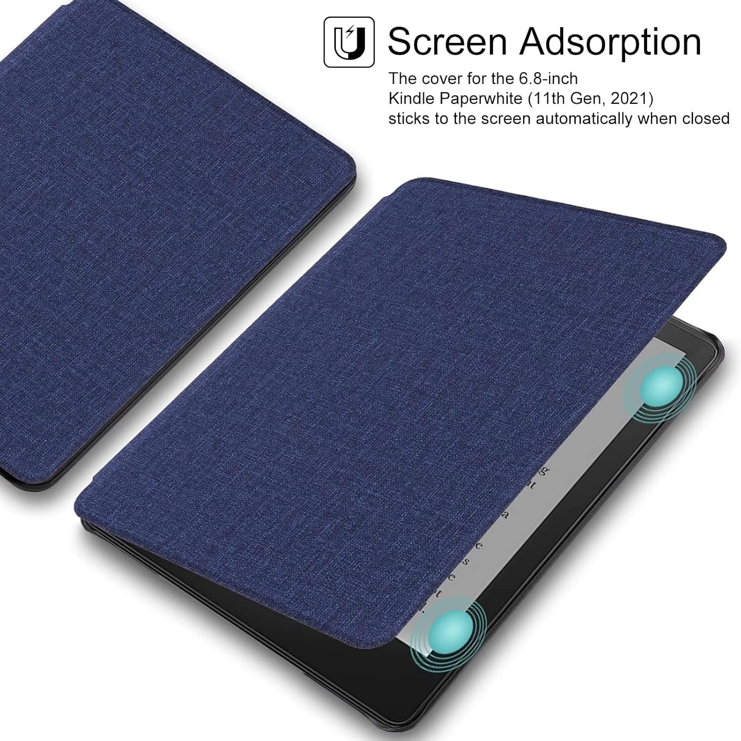 Case for 6.8" Kindle Paperwhite (Model No. M2L3EK / M2L4EK), Premium Lightweight PU Leather Protective Cover, Smart Case with Auto Wake/Sleep
