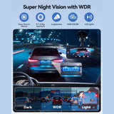 Dash Cam, 8K HD Car Dash Camera with Front and Rear Recording, Built-In Wi-Fi & GPS, Enhanced Night Vision,32 GB