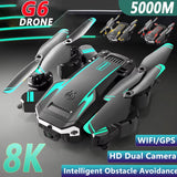 G6 PRO Drone 8K 5G GPS Drone Professional HD Aerial Photography Obstacle Avoidance Drone Four-Rotor Helicopter RC Distance 5000M
