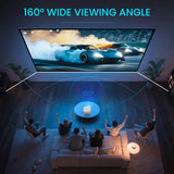 Built in Streaming Smart Projector and Fresnel 85% Alr Screen, Daylight Screen 100% Srgb Support 8K/4K, Home Projector Wifi 6 Bluetooth 5.4