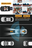 Dual Dash Cam Rear Front Video Recorder Auto anti Theft 1080P Dashboard Camera