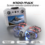 New K100 MAX GPS Drone Toy 8K Camera Large Screen Optical Flow HD Dual Camera Obstacle Avoidance Toy Gift Photography Quadcopter