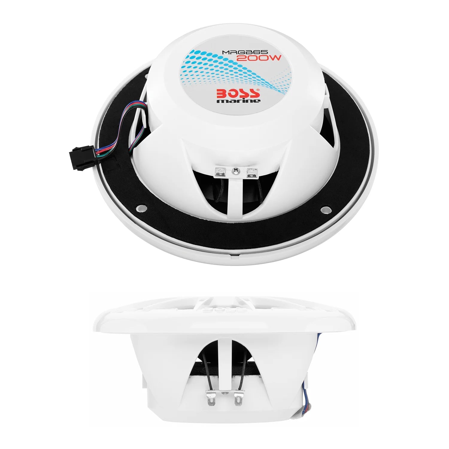 Boss Audio 6.5" MRGB65 Speakers W/Rgb Lighting - White - 200W