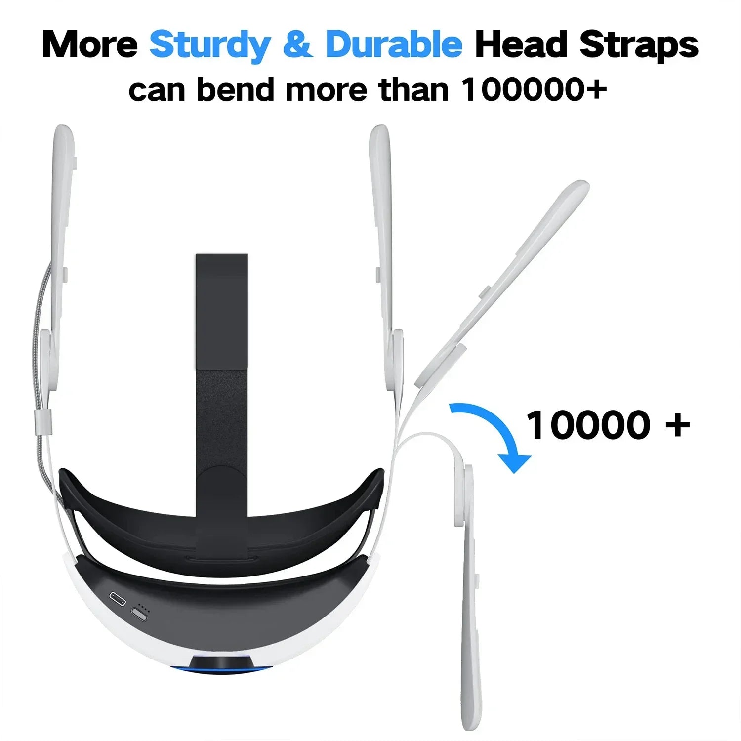 Elite Strap Whith Battery for Oculus Quest 2 VR Headset Adjustable Head Strap 10000Mah Power Bank for  Accessories