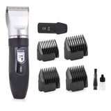 TAGLIA CAPELLI RASOIO BARBA 2 BATTERIE RICARICABILE LAMA CERAMICA RFC-208