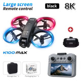 New K100 MAX GPS Drone Toy 8K Camera Large Screen Optical Flow HD Dual Camera Obstacle Avoidance Toy Gift Photography Quadcopter