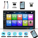 7" Radio Estereo De Pantalla Para Coche Carro Tactil Doble Din Android Bluetooth