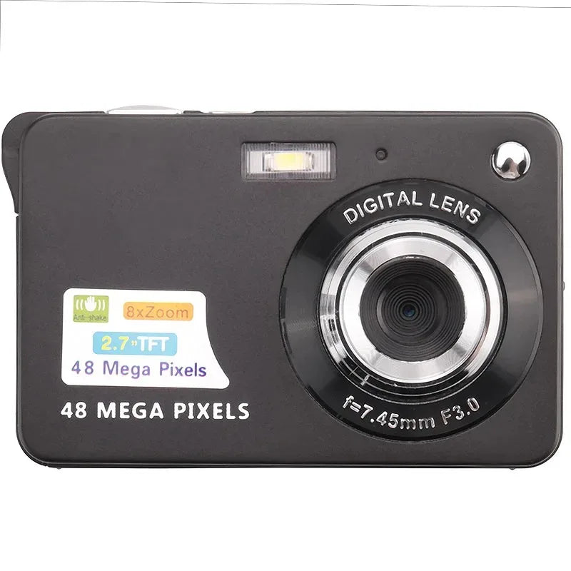 HD Digital Camera 48 MP with Rechargeable Video Camera Outdoor Anti-Shake Support Sd Card Child Cameras for Holiday Gift