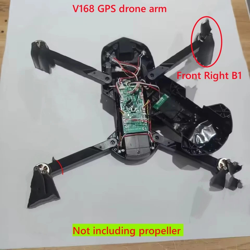 V168 Pro Max Drone Arm with Brushless Engine Original V168 GPS Drone Arms Quadcopter Drone V168 PRO Arms
