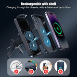 NEW High-End 360° Rotation Car Mobile Phone Holder  Cellphone Stand with Fast Wireless Charging Adapter Phone Mount