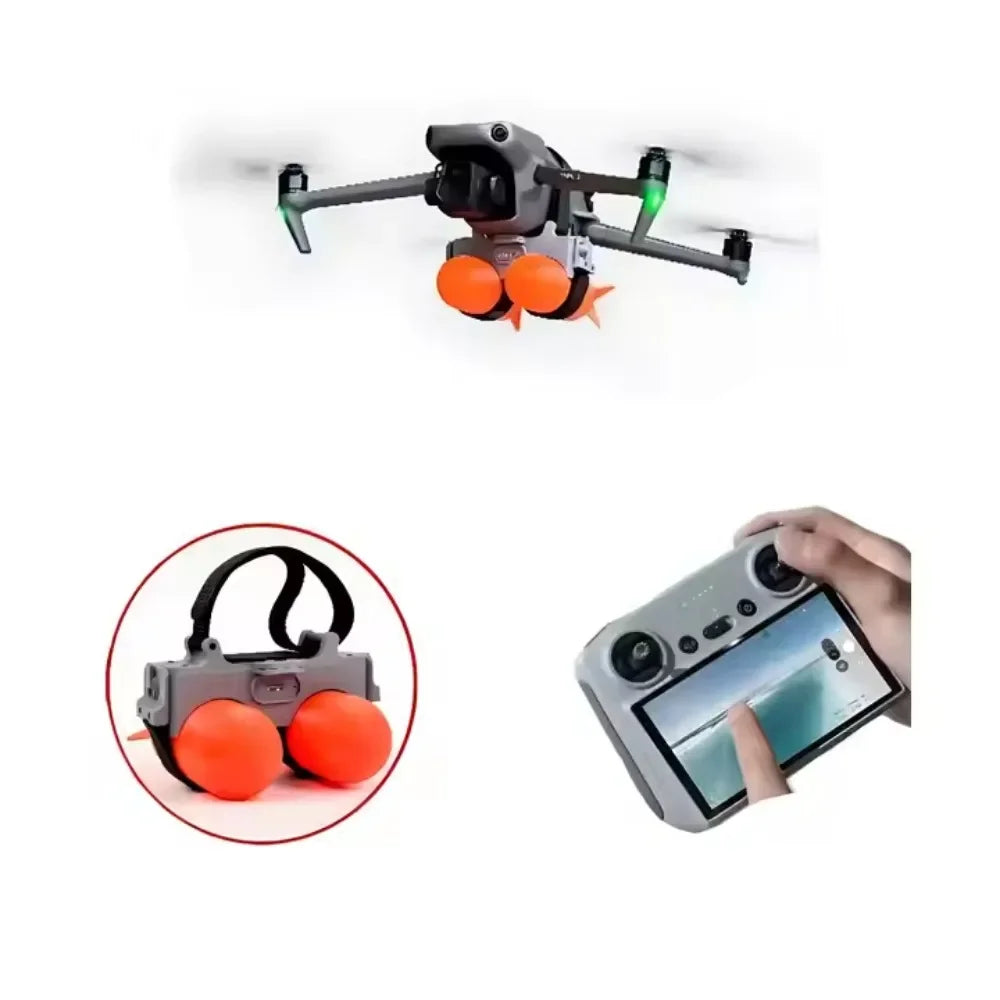 Drone Light Induction Remote Control Distance Unlimited Rescue Delivery 2 Way Releaser Double Thrower for  Mavic 3 2 3E 3T