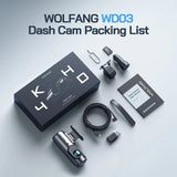 Dash Cam,1080P Car Camera 3” LCD Screen,170° Wide Angle,Wdr,G-Sensor, SD Card(Not Include),Black