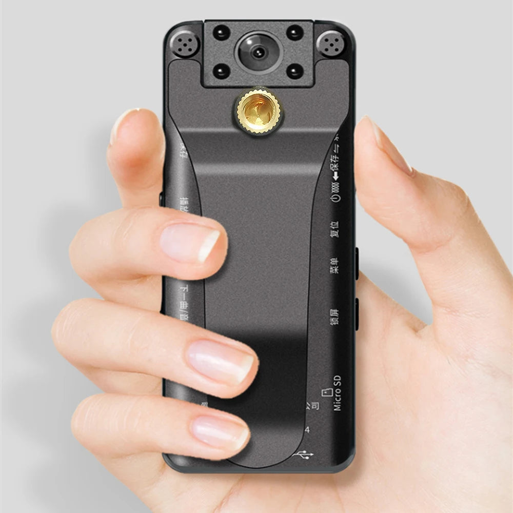 A22 1080P Infrared Night Vision Digital Mini Camera with LED Screen Small Camcorder Body Cam for Home Office