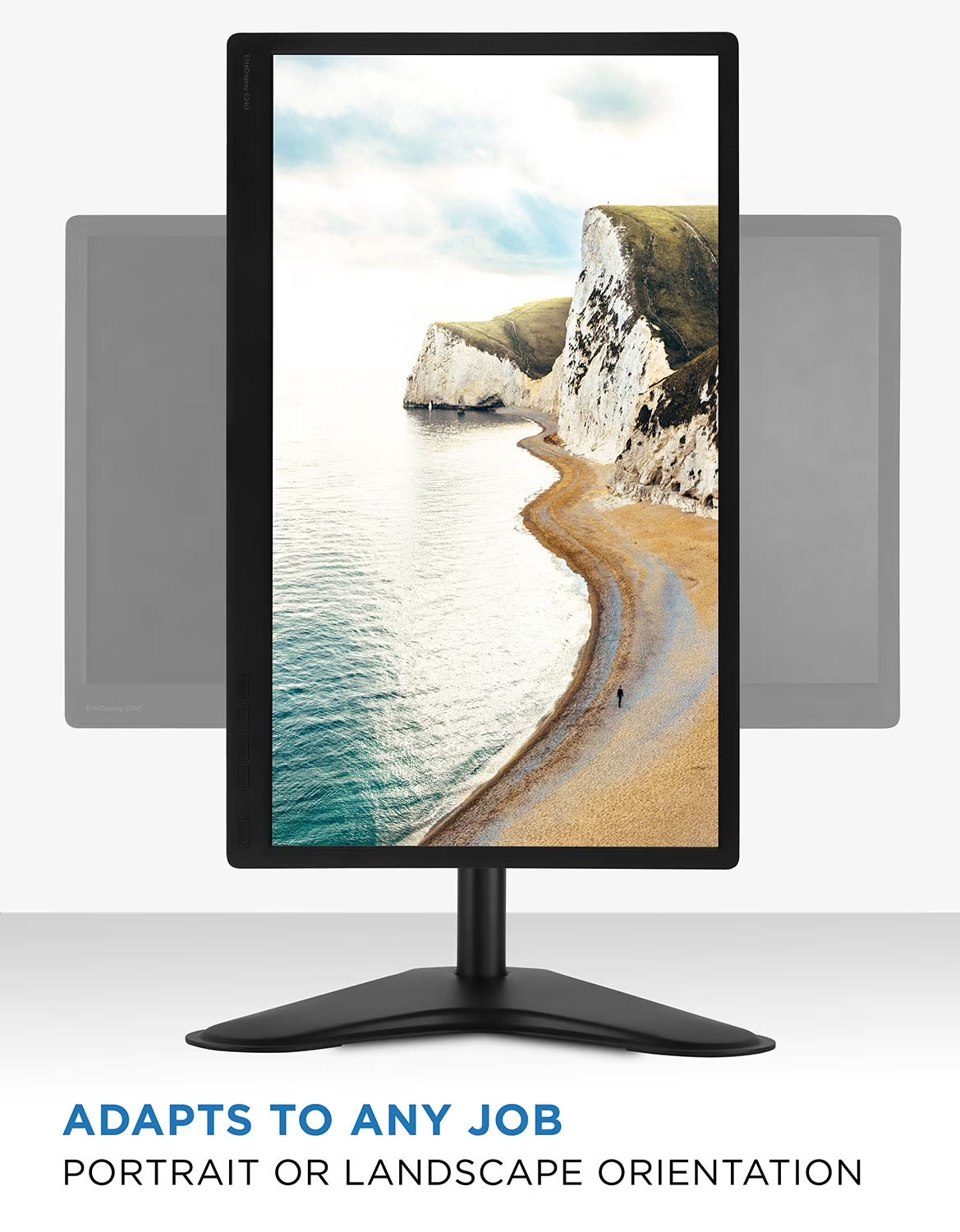Adjustable Height Desk Monitor Tilt Mount