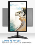 Adjustable Height Desk Monitor Tilt Mount