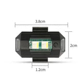Universal LED Strobe Lights Motorcycle/Bike/Aircraft/Drone anti Collision Warning Light Night Flying Blinking Signal Indicator