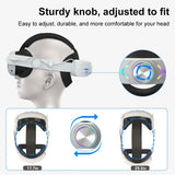 Head Strap  Quest 3 Comfort Sponge VR Headwear Charging Headset with Built-In 8000/6000Mah Batteries for VR Accessories