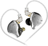 KZ ZS10 Pro in Ear Monitor, IEM Earbuds Headphone, Gaming Earbuds with 4BA and 1DD Drivers, KZ Hifi IEM Earphone Upgraded ZS10 with Detachable 0.75Mm 2 Pin 6N OFC Cable (Black No Mic)