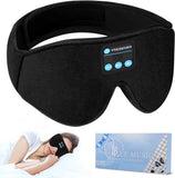 Sleep Headphones Eye Mask, 20-27 Adjustable Music 3D Sleep Mask Upgraded, Wireless Sleeping Headphones for Side Sleepers, Handsfree for Meditation Insomnia Travel(Black)