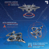 Extreme Jet High-Performance Remote Control Drone with 2.4 Ghz Long Range Wireless Control, Grey