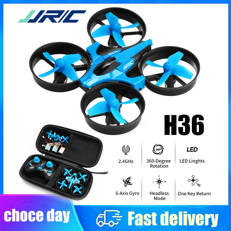 H36 Mini Rc 2.4G Drone 6-Axis Headless Mode Collision Avoidance Helicopter 360° Flipping Quadcopter Drones Children'S Toys