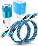 4Pack Type C Chargers, 20W PD Charger Block+30W Car Charger+2 X 60W USBC to USB-C Cables Quick Charge 3.0 C Charger for Samsung Galaxy S21+ Ultra 5G S20 A51 A71 Note 21 Google Pixel 6 5 4A 4XL, Moto