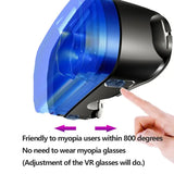 VRG Pro 3D VR Glasses Virtual Reality Full Screen Visual Wide-Angle VR Glasses Box for 5 to 7 Inch Smartphone Eyeglasses