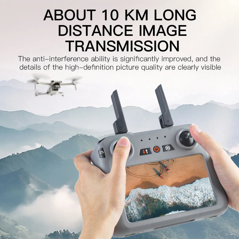 017 3-Axis Gimbal Drone 4K Camera GPS Dron Touch Screen Remote 10KM Image Transmitting 5G Wifi FPV Foldable Quadcopter New