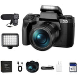 16X Zoom 64MP DSLR HD WIFI Dual Cameras 4.0 Inch Touchscreen 4K Digital Camera for Photography Video Live Streaming Vlogging