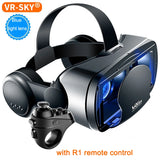 VRG Pro 3D VR Glasses Virtual Reality Full Screen Visual Wide-Angle VR Glasses Box for 5 to 7 Inch Smartphone Eyeglasses