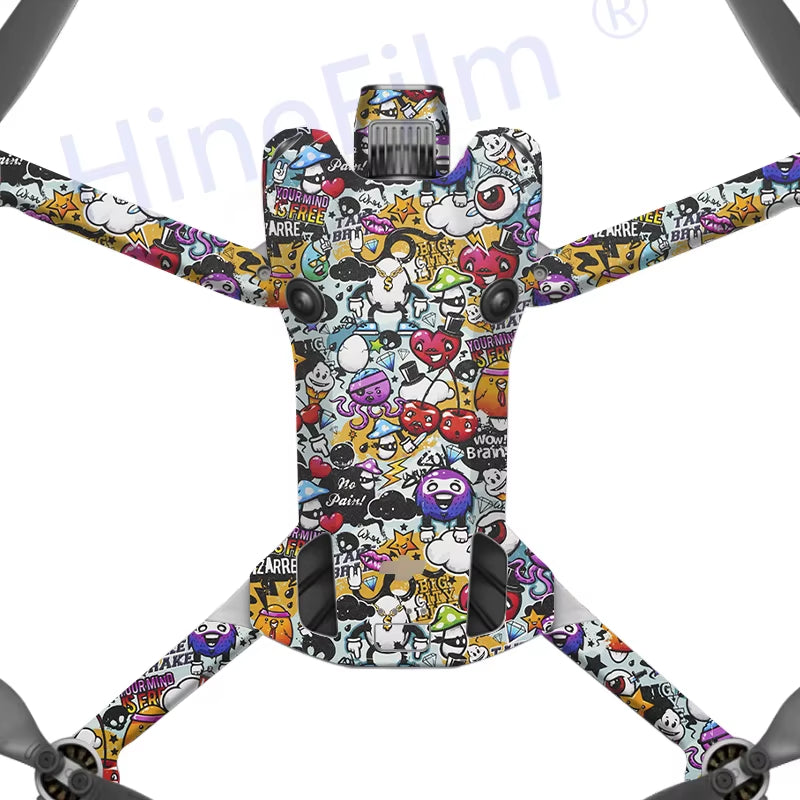 Skin for Mini 4 Pro Drone Decal Skins for DJI Mini4 Pro Premium Sticker ANTI-SCRATCH Protective Wrap Cover Film