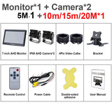 2CH 1920*1080P 7 Inch IPS Screen Car Truck Bus AHD DVR Monitor with Digital Video Recorder for Front Rear Reverse Backup Camera