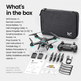 Drones for Kids with 1080P Camera, Lightweight  WF13 Upgraded Quadcopter Beginners, One-Key Takeoff, Optical Flow Hover, 2 Batteries, Black