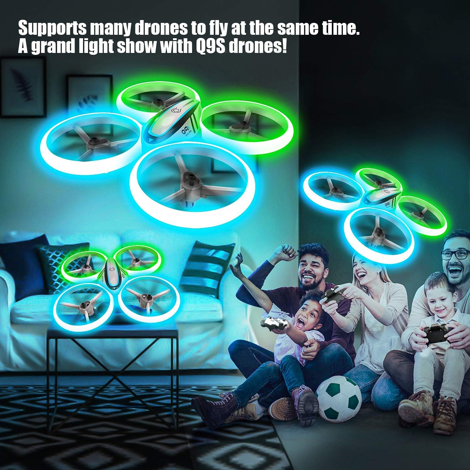 Q9S Drones for Kids,Rc Drone with Altitude Hold and Headless Mode,Quadcopte