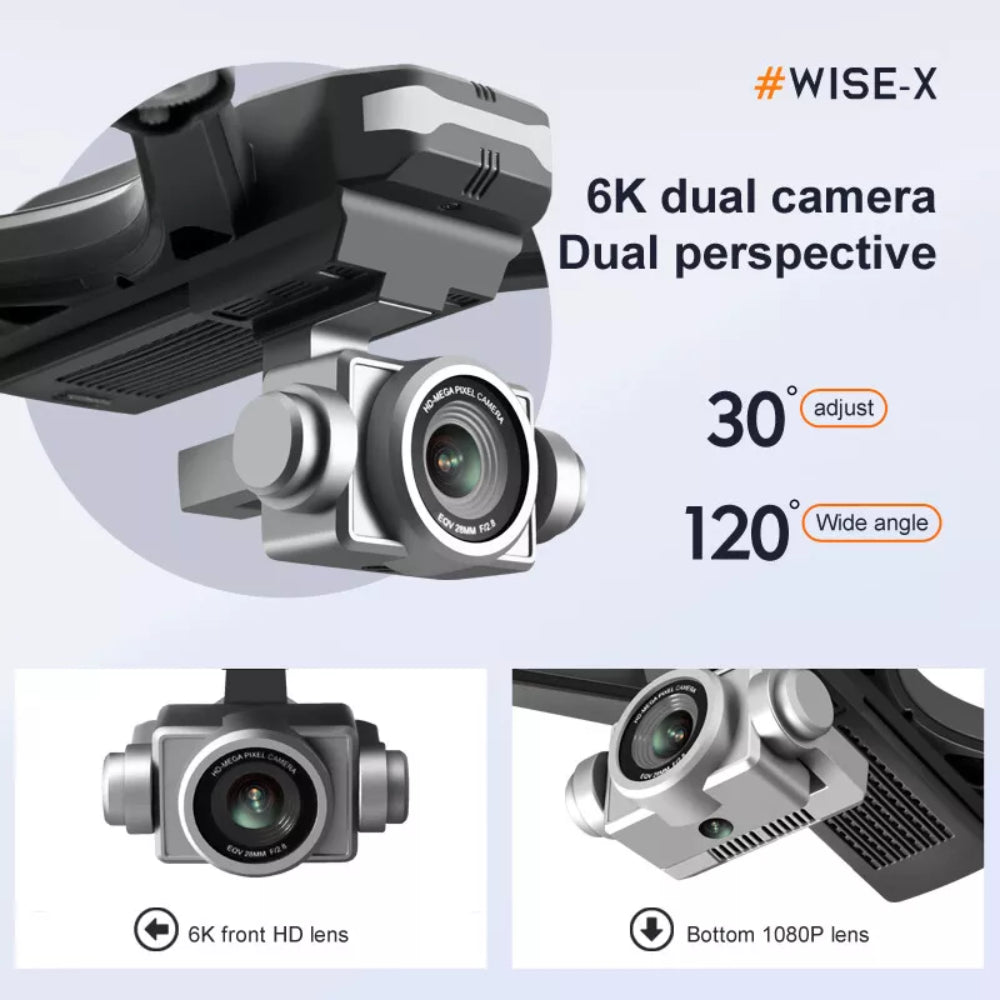 V14 Professional Drone 6K HD Dual Camera Wifi FPV Portable RC Quadcopter 2 Battery,Drones Suitable for Adults & Beginners.Logistics Is Randomly Sent by Ups,Usps,Self-Pickup.
