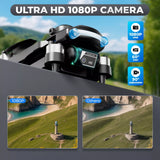 Contixo F19 Arvo Foldable Drone with 1080P HD Camera, FPV, Obstacle Avoidance, 2 Batteries, Brushless Motors & LED Lights – Black