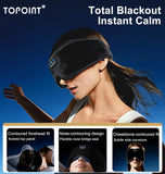 Sleep Mask with Headphones Bluetooth 5.4 Wireless, Sleep Headphones Earphones Earbuds with Microphone HD Speakers Music, Blackout Eye Mask for Sleeping Travel Meditation Men Women Cool Gadgets