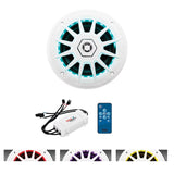 Boss Audio 6.5" MRGB65 Speakers W/Rgb Lighting - White - 200W