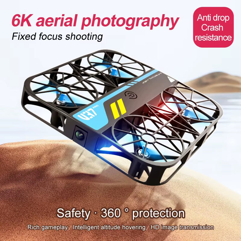 V37 Pro Mini Drone with Camera 4K HD Wifi FPV Drone Pocket Remote Control Helicopter Quadcopter Christmas Gift for Kids