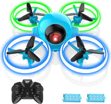 Mini Drone for Kids, 4.9 Inch Small Flying Toys Drones with LED Light One Key Take off Spin Flips RC Mini Drones Nano Quadcopter Long Flight Time Drones for Beginners and Adults